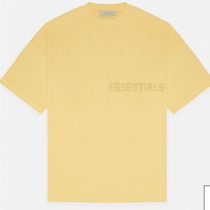 Size XXL Essentials Fear of God Men's Short Sleeve Tee in Light Tuscan